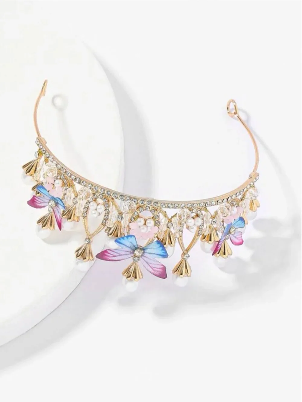 Girls Princess Pearl Crown